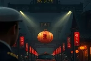 青空慢递封面：自行车后座绑着纸箱穿行在夏日的林荫道